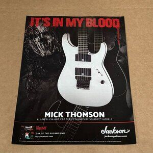 Mick Thomson of Slipknot - Jackson Guitars - 2018 Print Advertisement